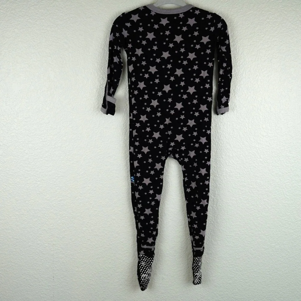 KicKee Pants‎ Star Print Footie Pajamas 12–18 Months Bamboo Blend